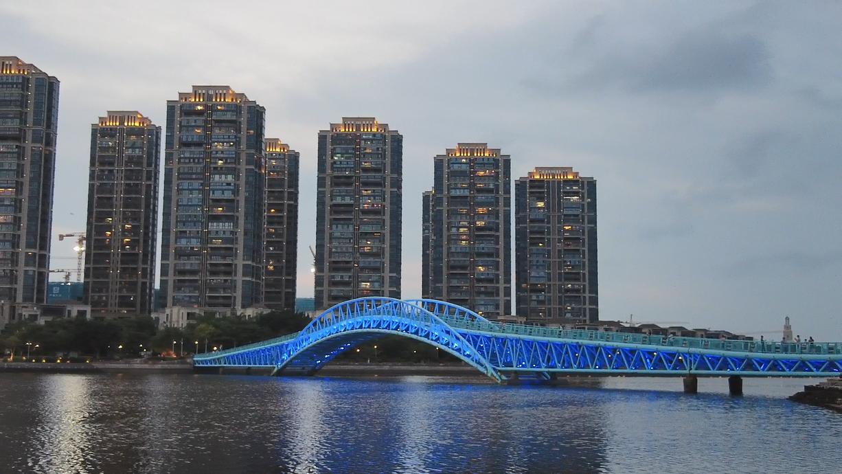 一处清净之地,五缘湾湿地公园风景如画