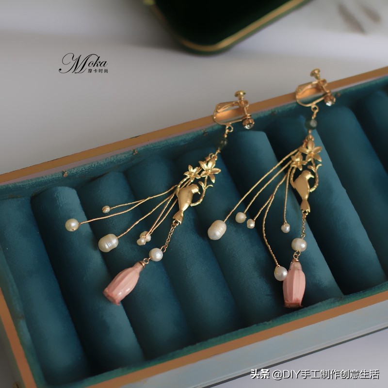 永生花首饰手工diy制作,制作永生花首饰