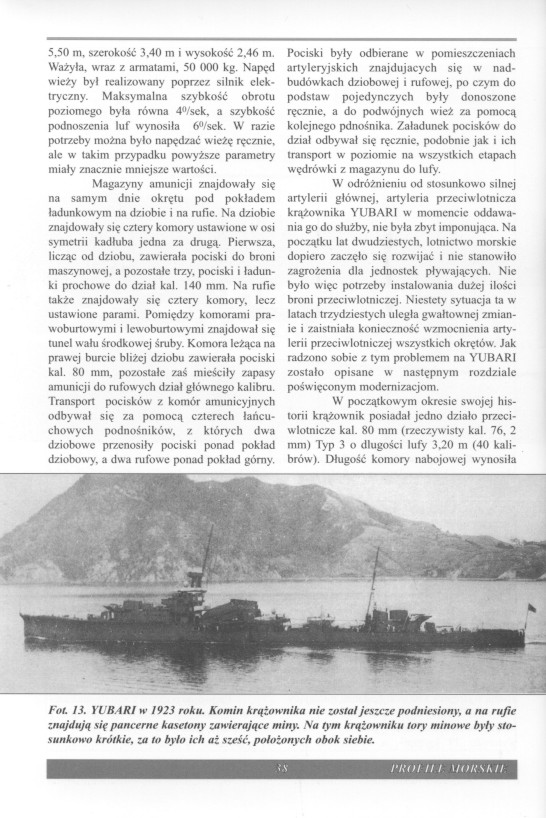 旧日本海军夕张级轻巡洋舰YUBARILightCruiser