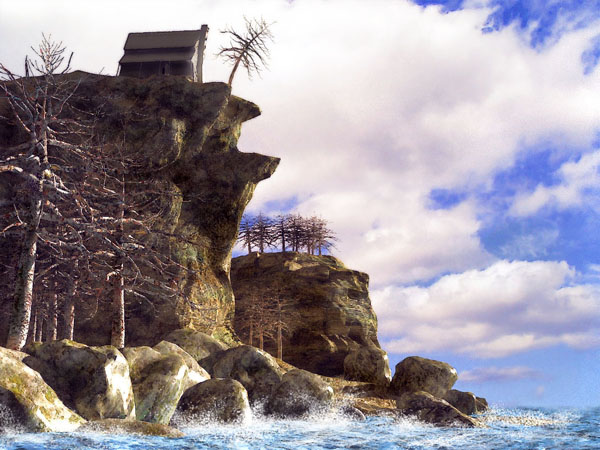 精美壁纸二次元风景油画,壁纸可爱油画质感风景