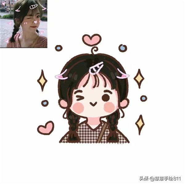 卡通头像女生简单可爱图文,卡通手绘可爱头像女生