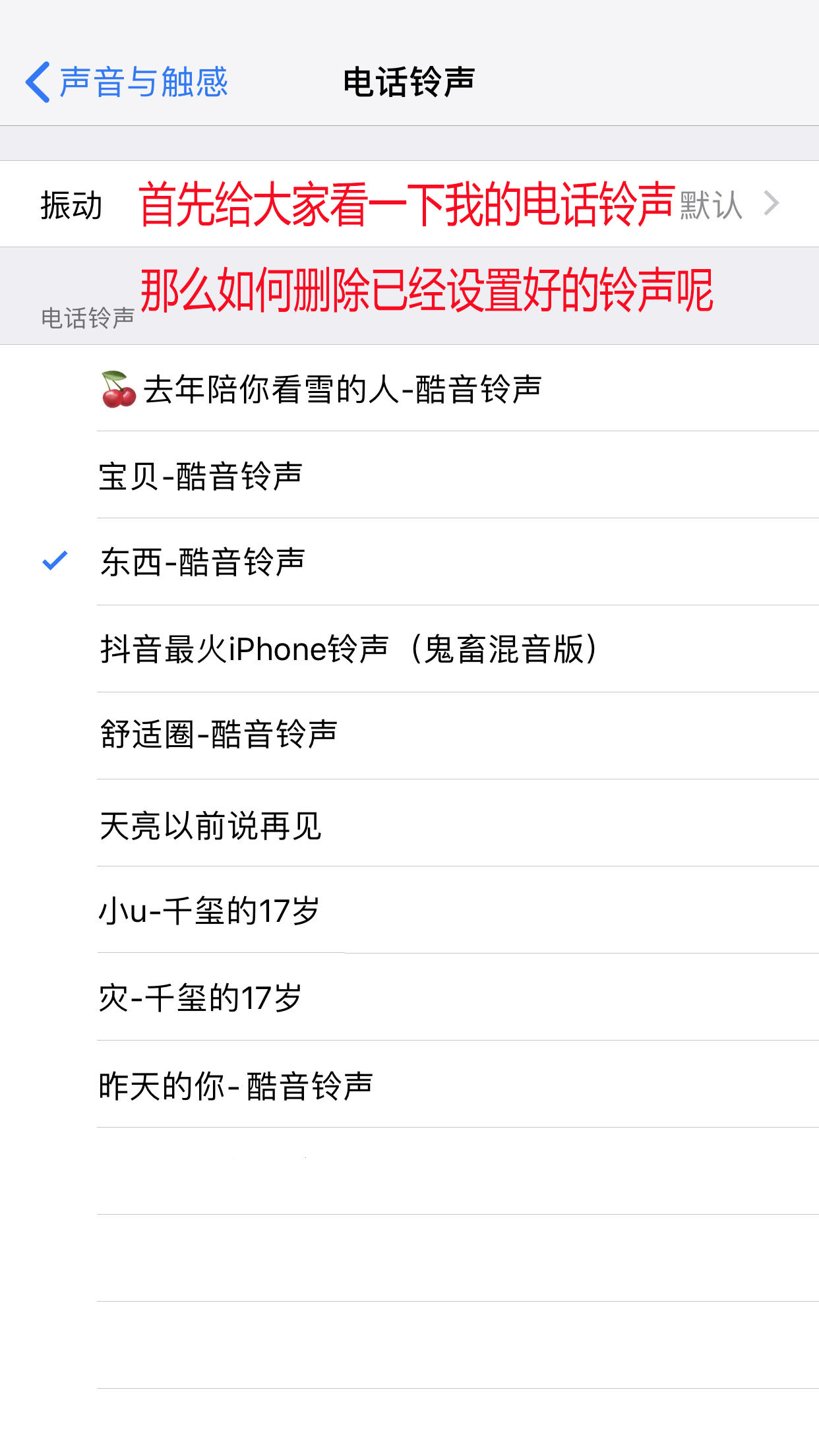 iphone铃声设置重复了怎么删除,iphone13怎么删除铃声
