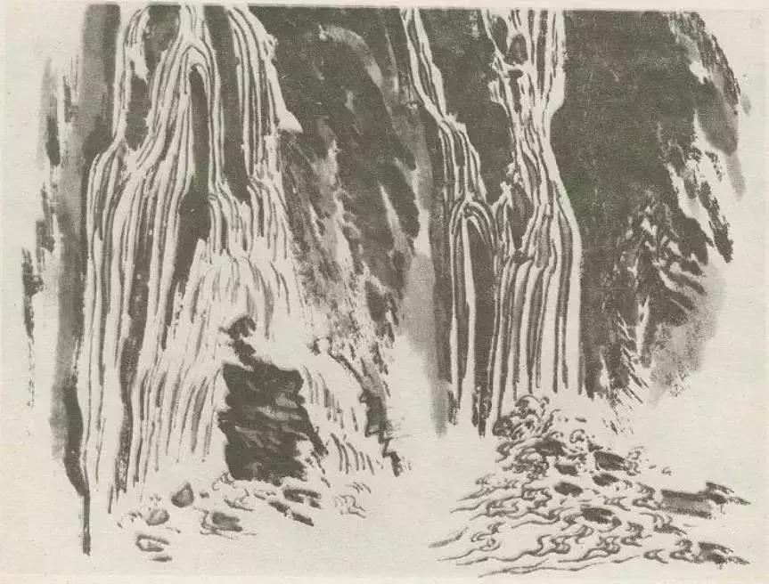 中国画技法入门怎样画水,画水中国画