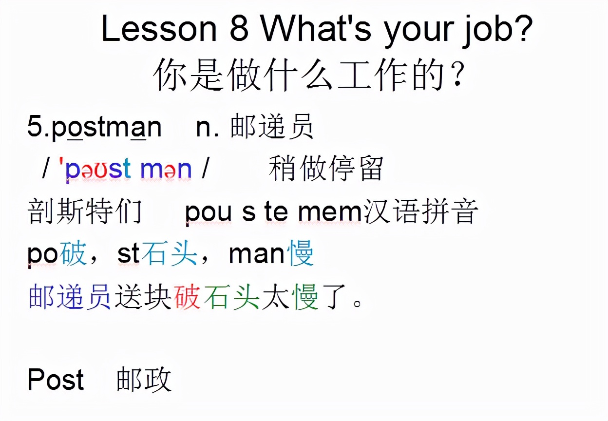 新概念英语第一册lesson10-20,新概念英语第一册语法详解lesson8
