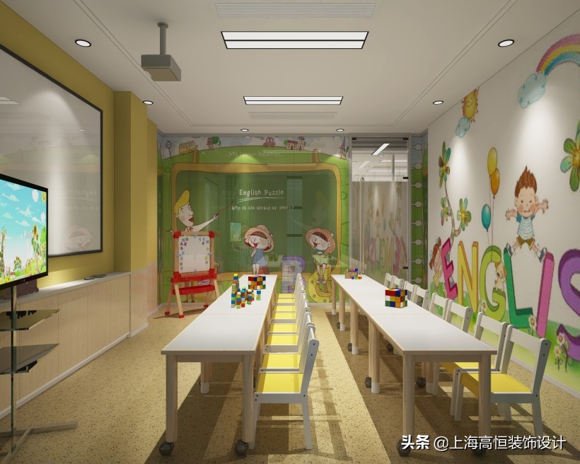 上海培训机构室内设计装饰,上海培训机构装修设计效果图
