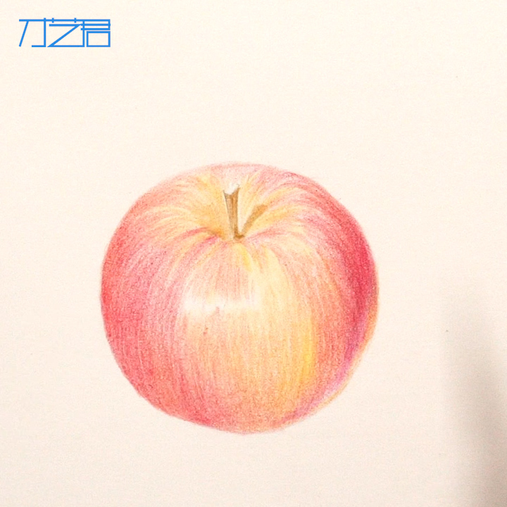 教你画彩铅苹果,用彩铅怎么画苹果很好看又真实