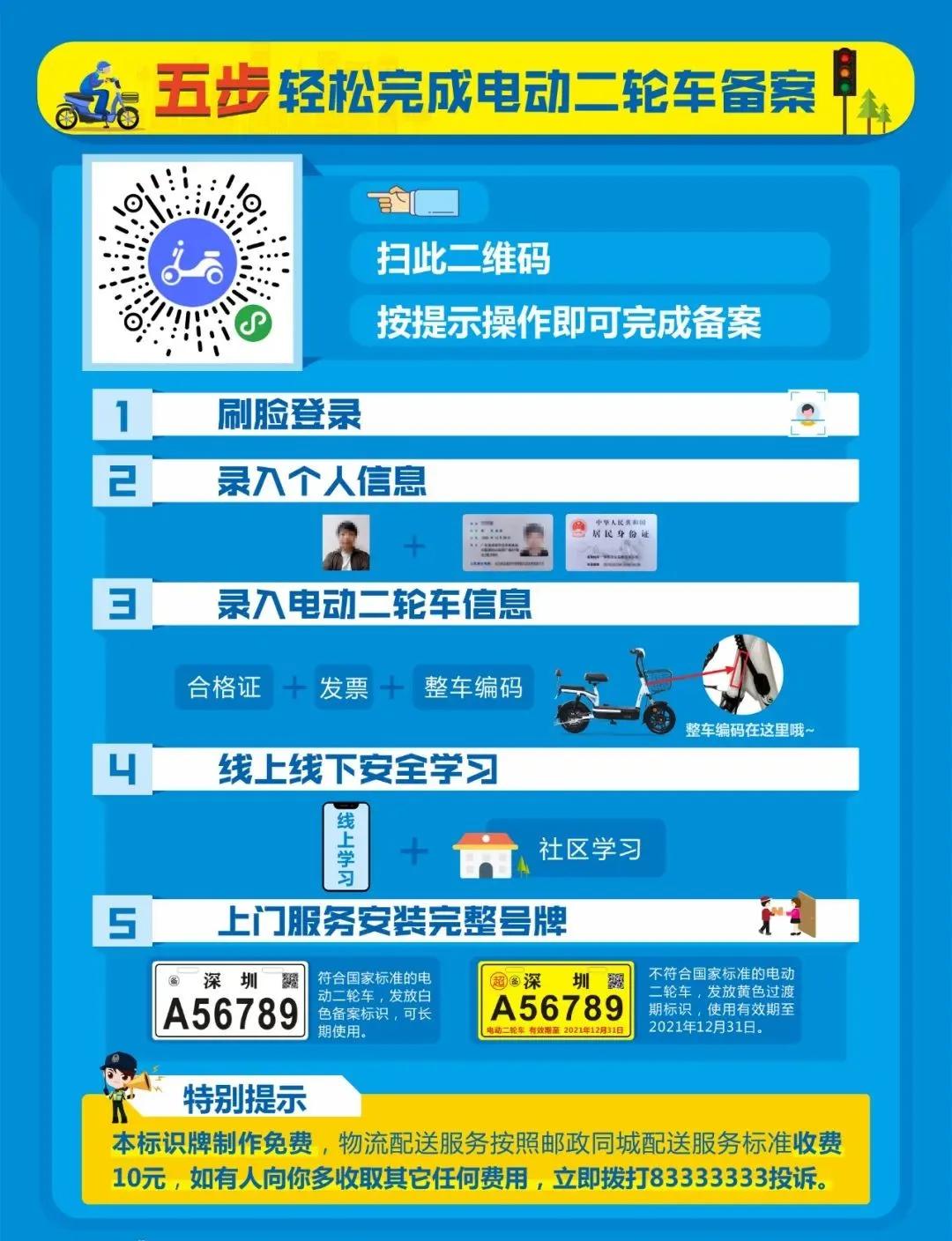 坪山近五千辆电动车已“上牌”！备案标识被盗怎么办？手机一键操作！