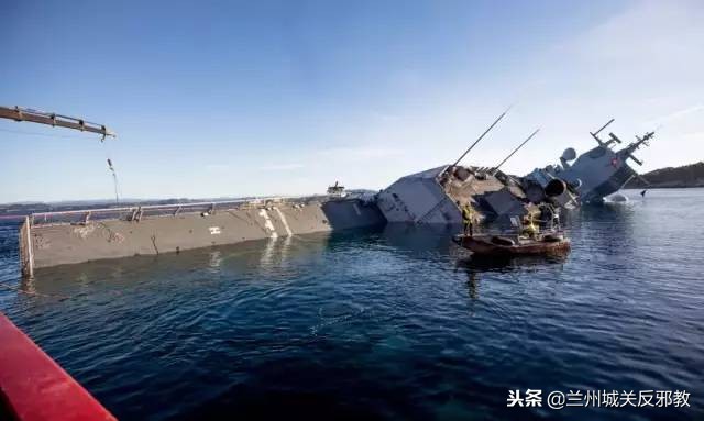 挪威护卫舰打捞,挪威沉没军舰终于打捞上岸