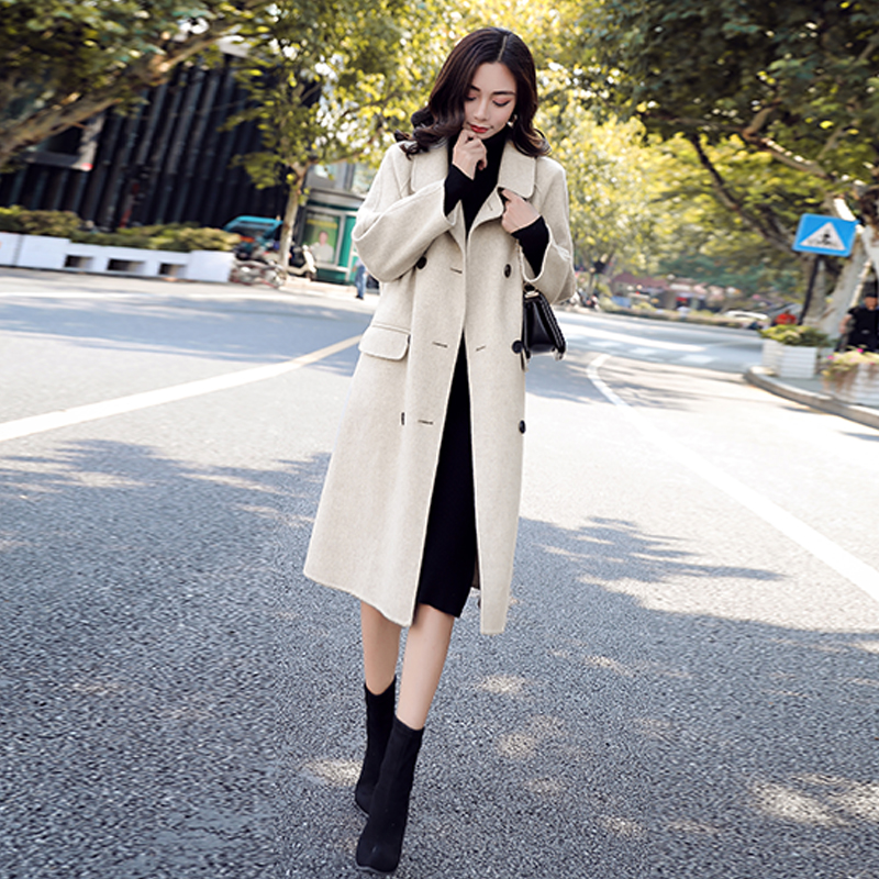 逸阳毛呢大衣外套女装,御寒大衣