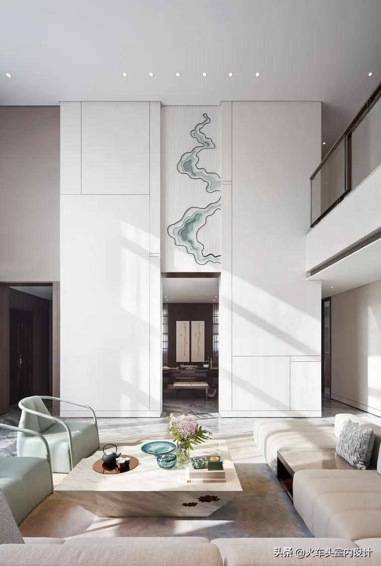 80款挑空客厅设计,大宅就该有这气势