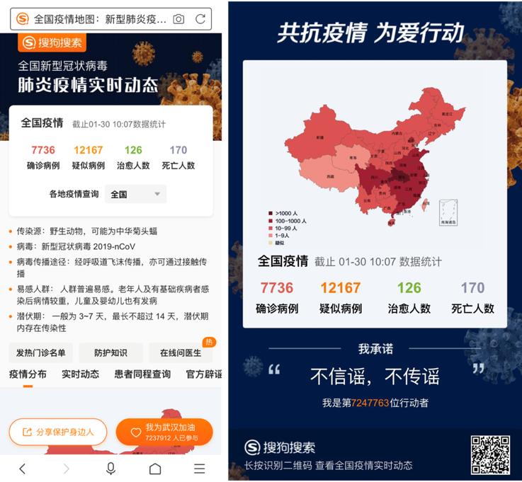 搜狗搜索上线“患者同程查询”等工具互联网新战事“升级”