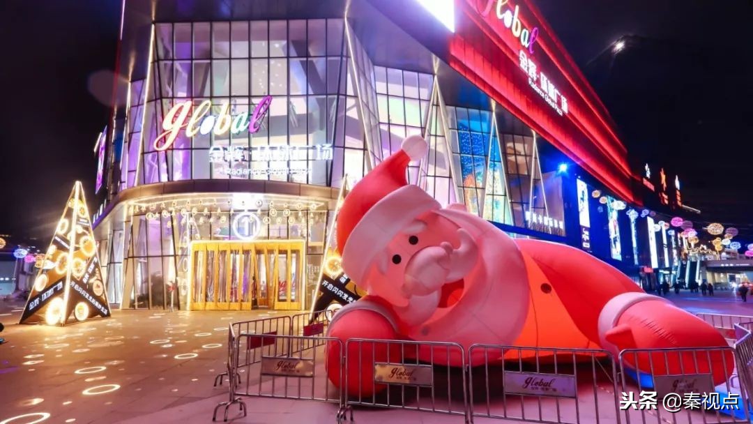 西安圣诞好看又好吃的餐厅,西安圣诞美陈