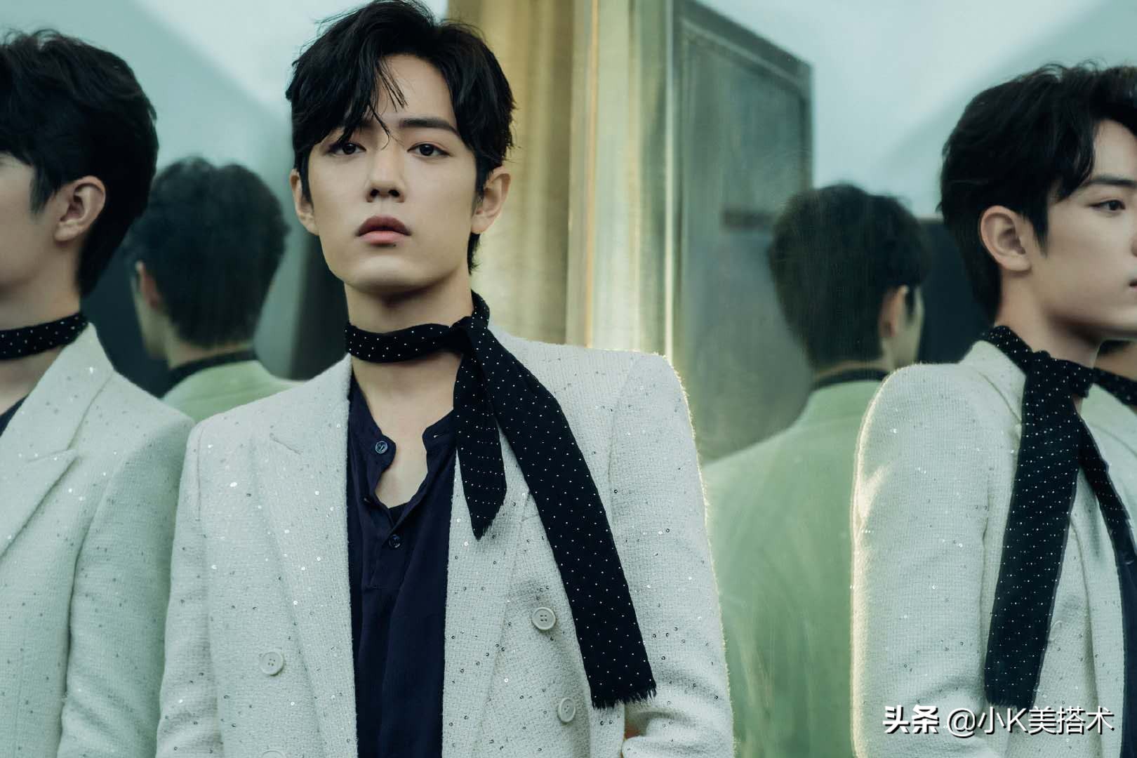 肖战格纹西装穿搭,肖战西装搭配什么颜色