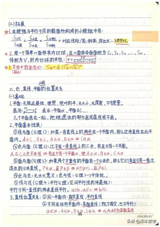 高考数学147分学霸手写笔记完整版,高考数学140+提分笔记