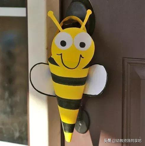 小蜜蜂手工制作可以戴头上的,小蜜蜂手工制作大全图片