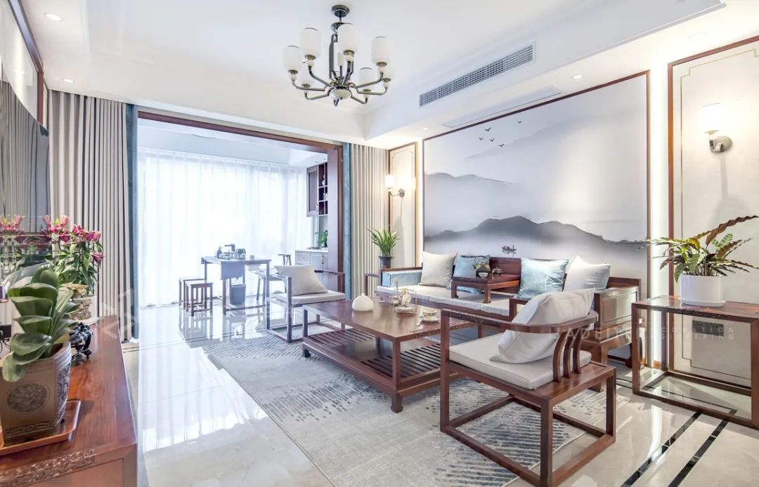 锦华新中式装修案例,锦华装修现场