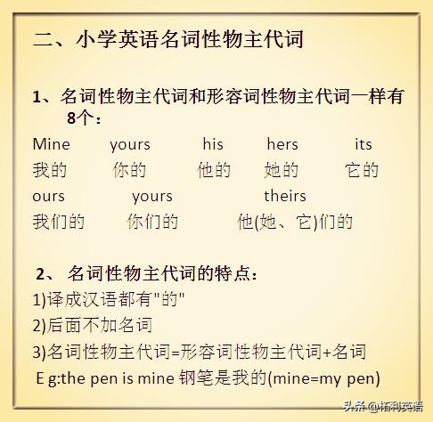 小学生必学最全小学英语基础知识,小学英语几乎没学初中怎么学英语