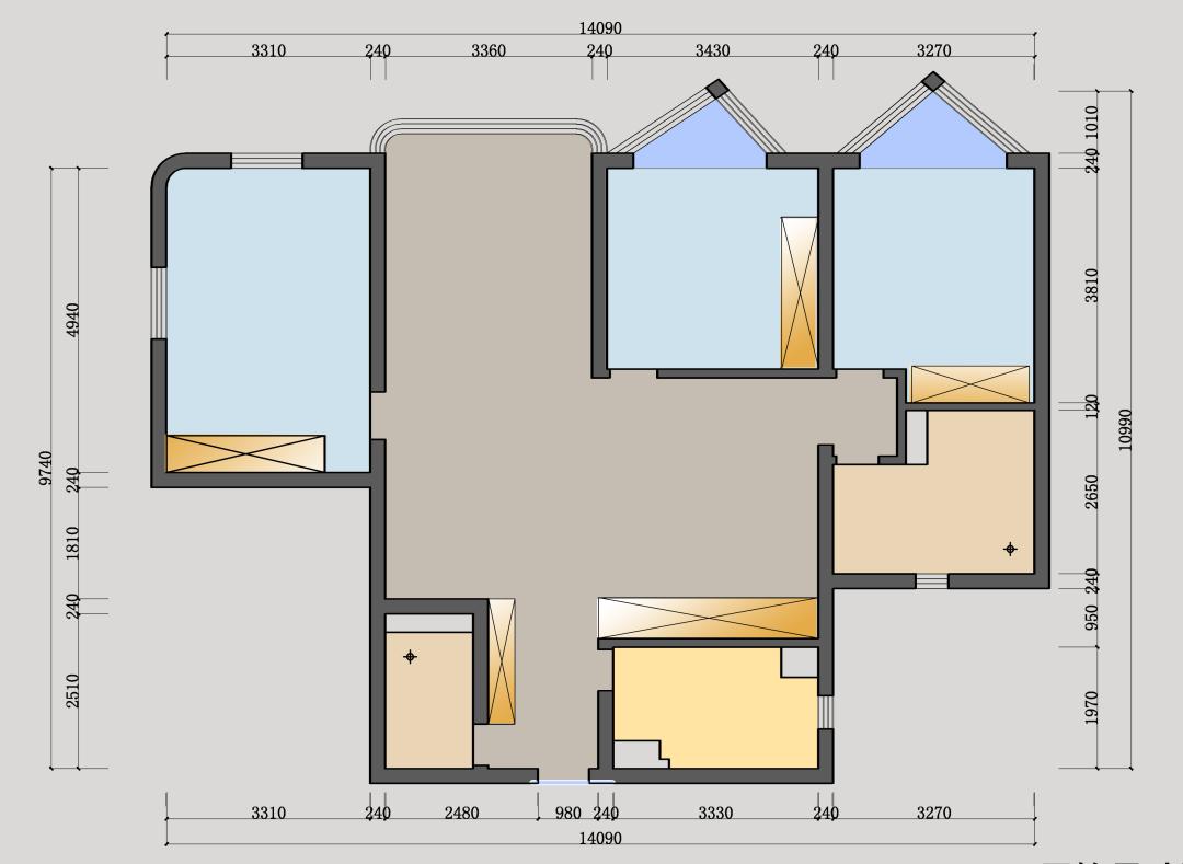 如何充分利用房间空间1房变2房,两房改三房怎么隔墙体节省空间
