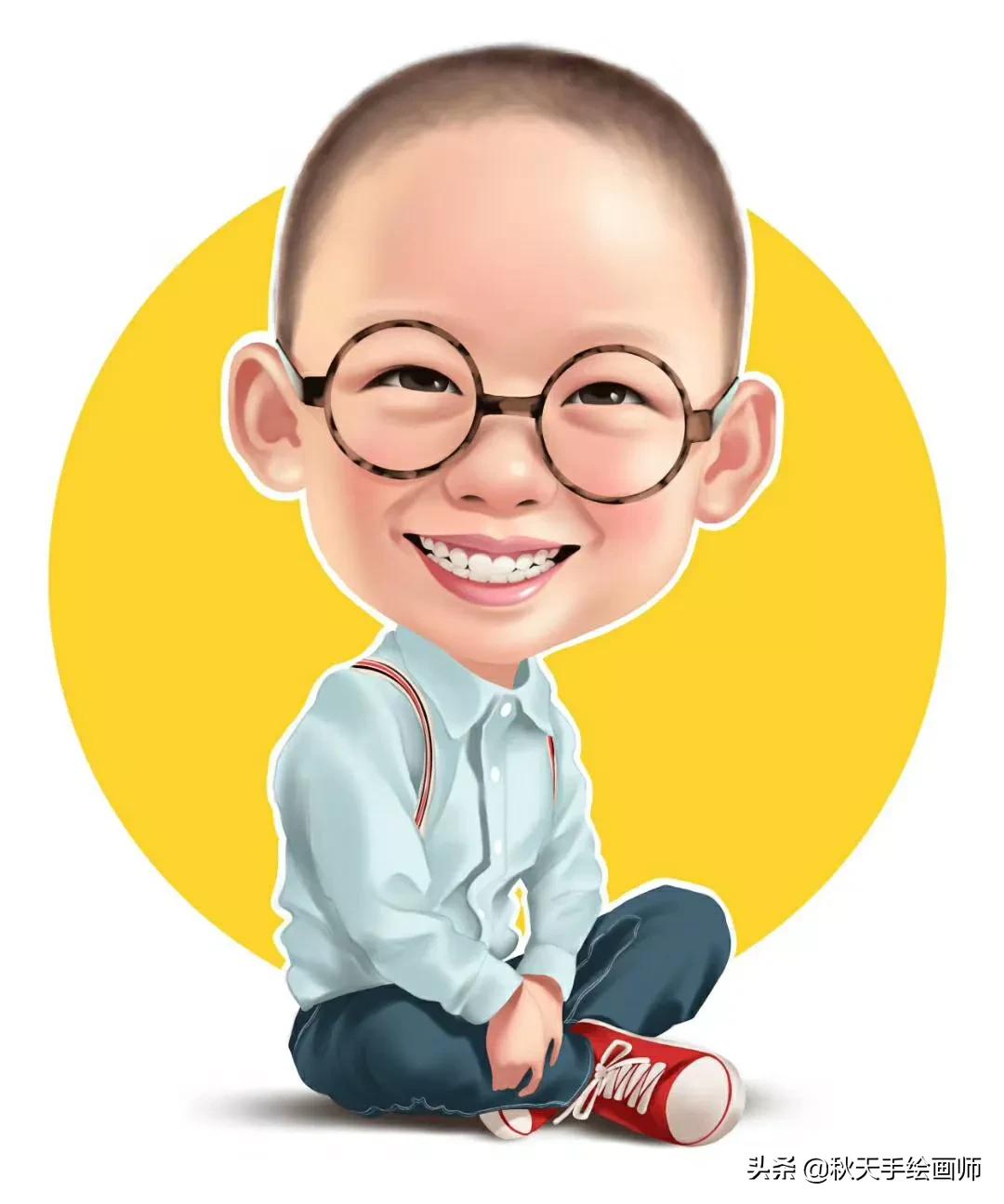 今年流行微信头像卡通男女,手绘商务头像