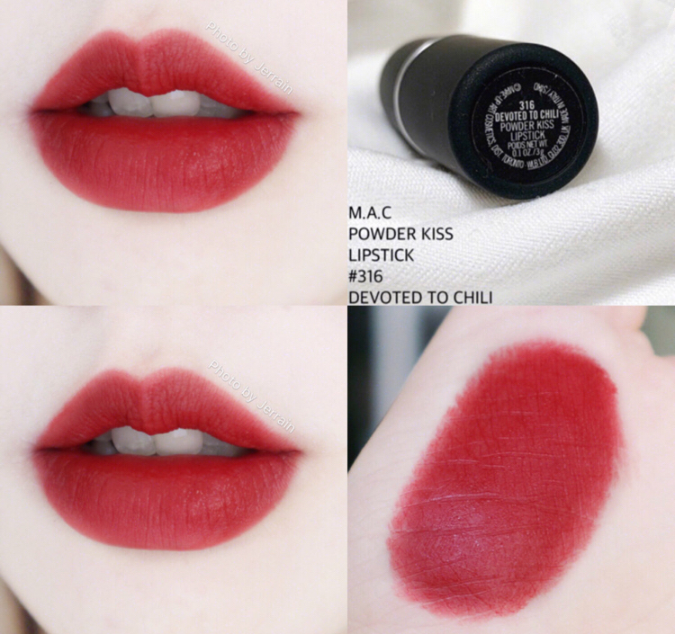 mac口红marrakesh和chili,魅可mac口红brick-o-la豆沙色