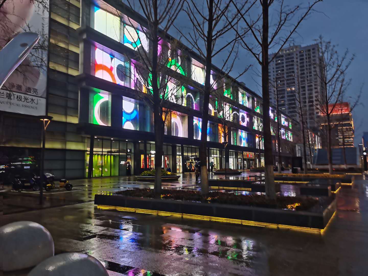 夜幕下的上海外滩,宁波老外滩景色