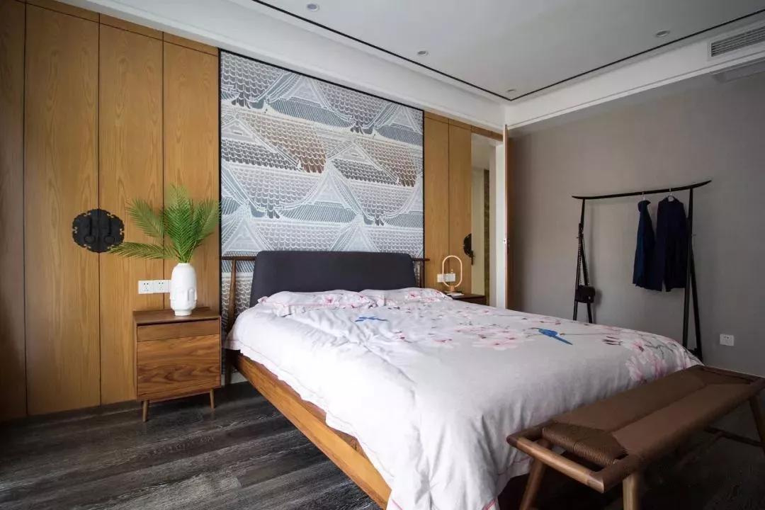 浅色中式电视柜一体背景墙,简单便宜的中式风格的电视墙