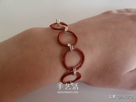 铜线手工制作手链,铜丝手链diy
