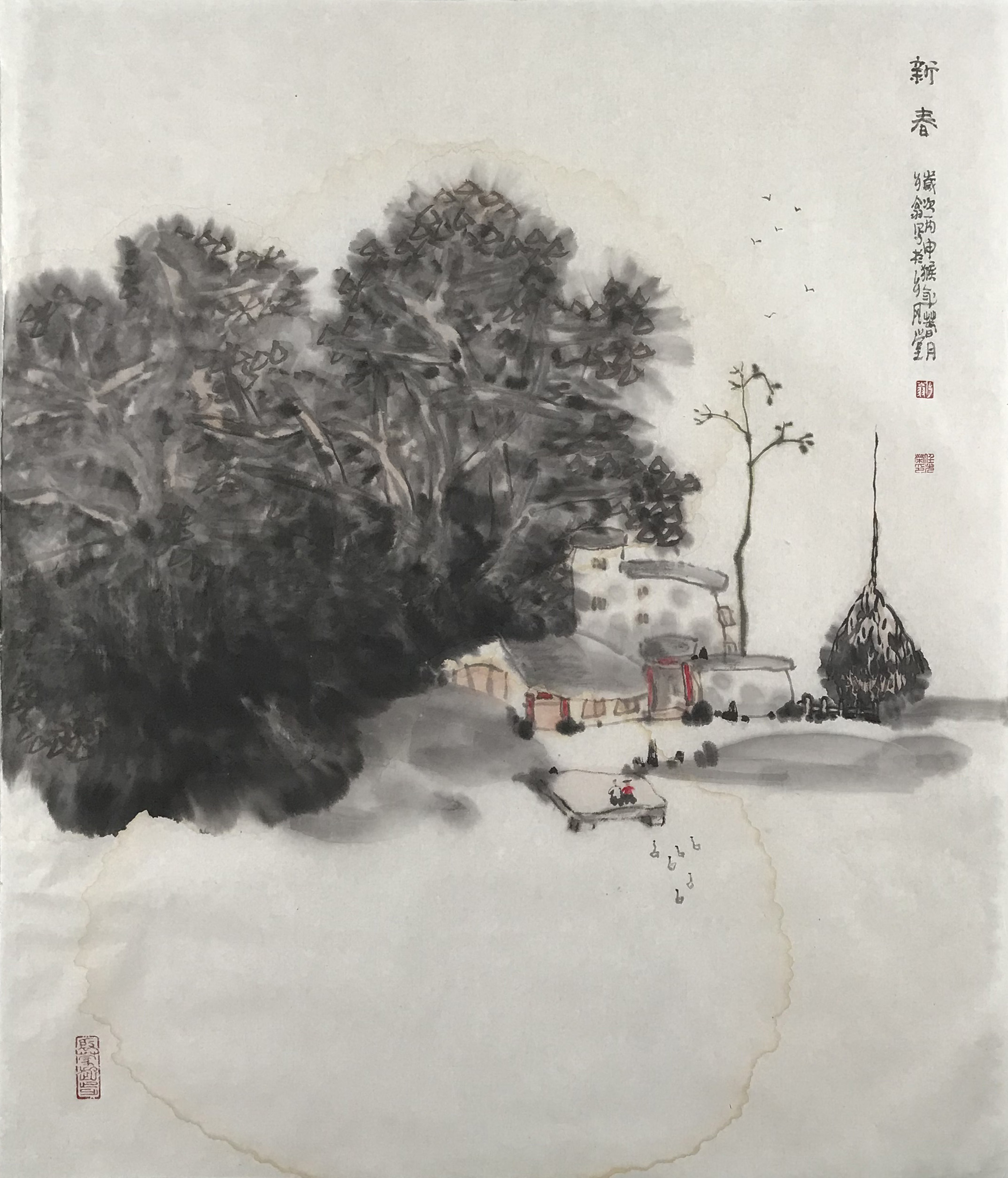任光荣山水画精品欣赏,成都画家任光荣
