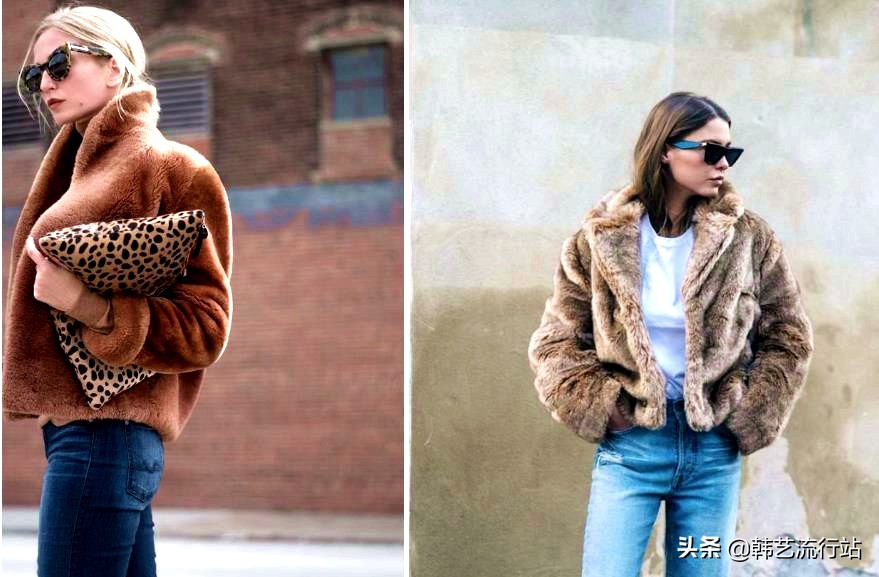 今年最火的仿皮草外套,穿搭仿皮草
