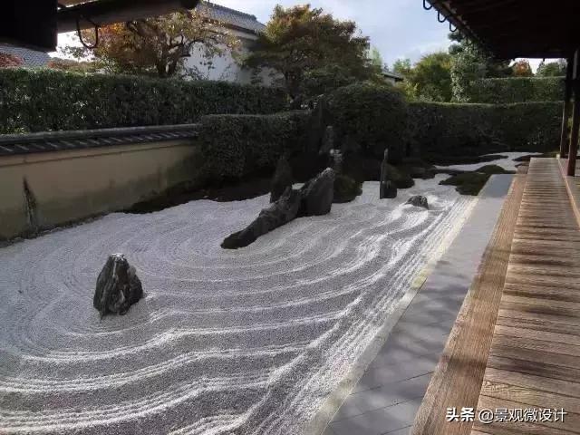 日本最有名枯山水庭院,日本枯山水效果图