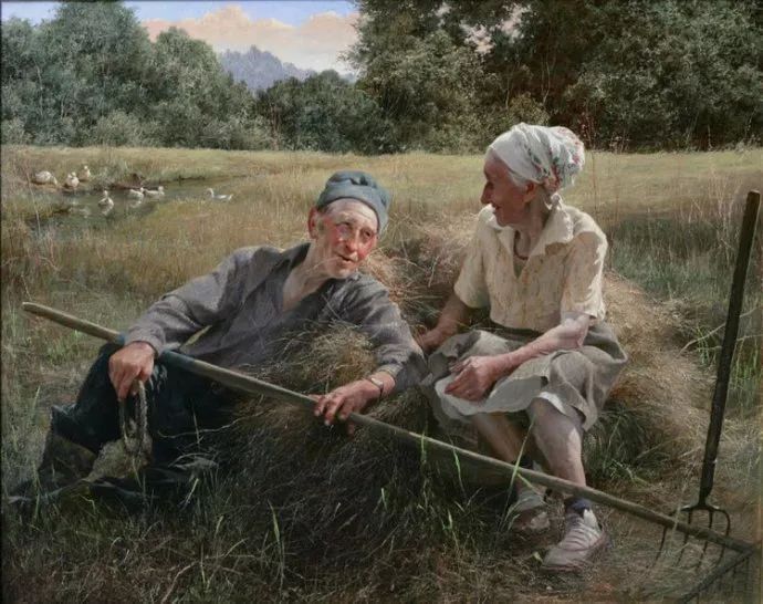 喀拉刨柯油画作品欣赏,瑞典油画人物画