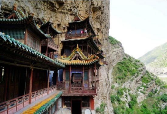 悬空寺最初发现时的模样,真实的悬空寺视频