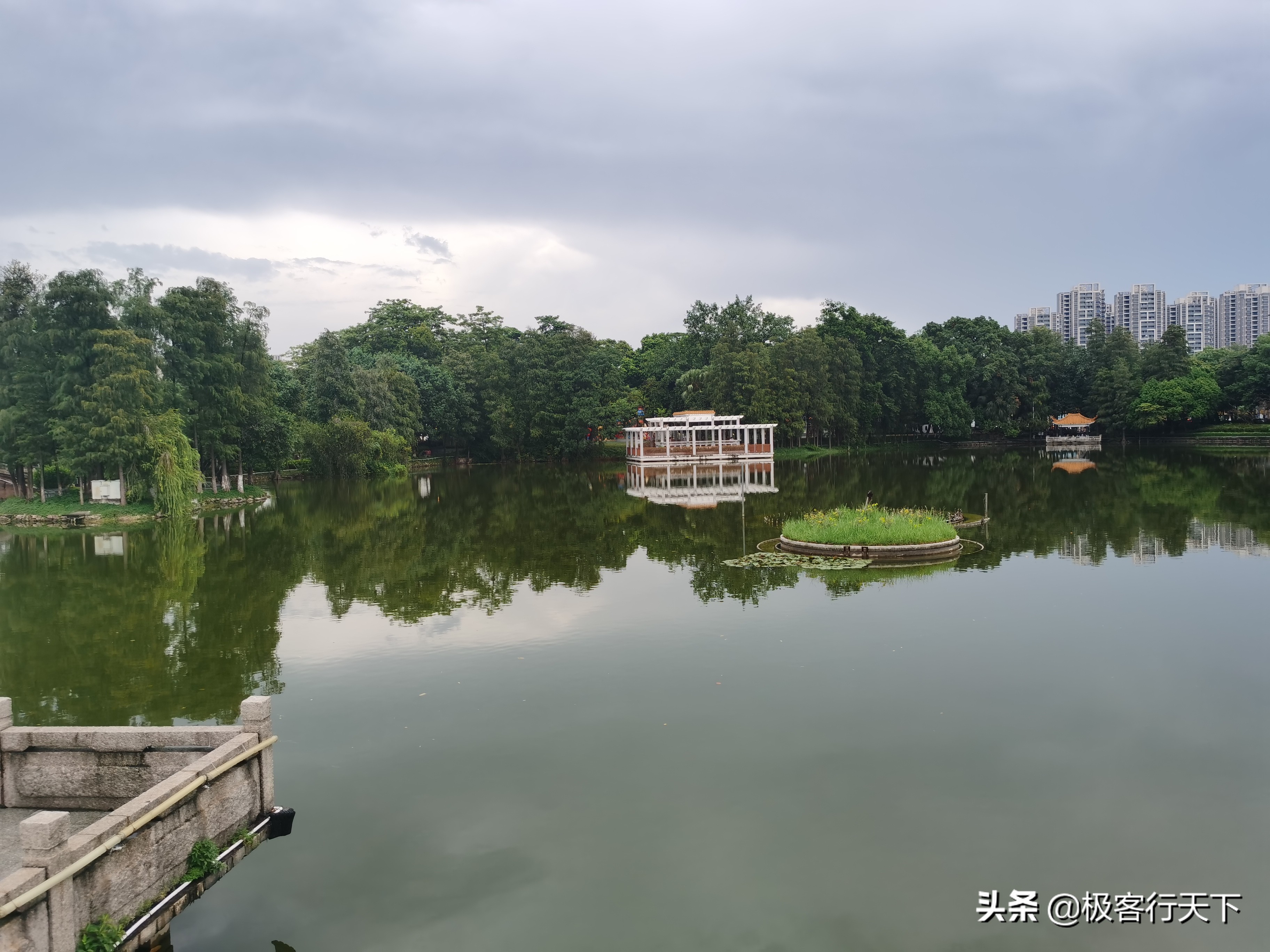 中山逸仙湖公园晚景,逸仙湖公园老照片