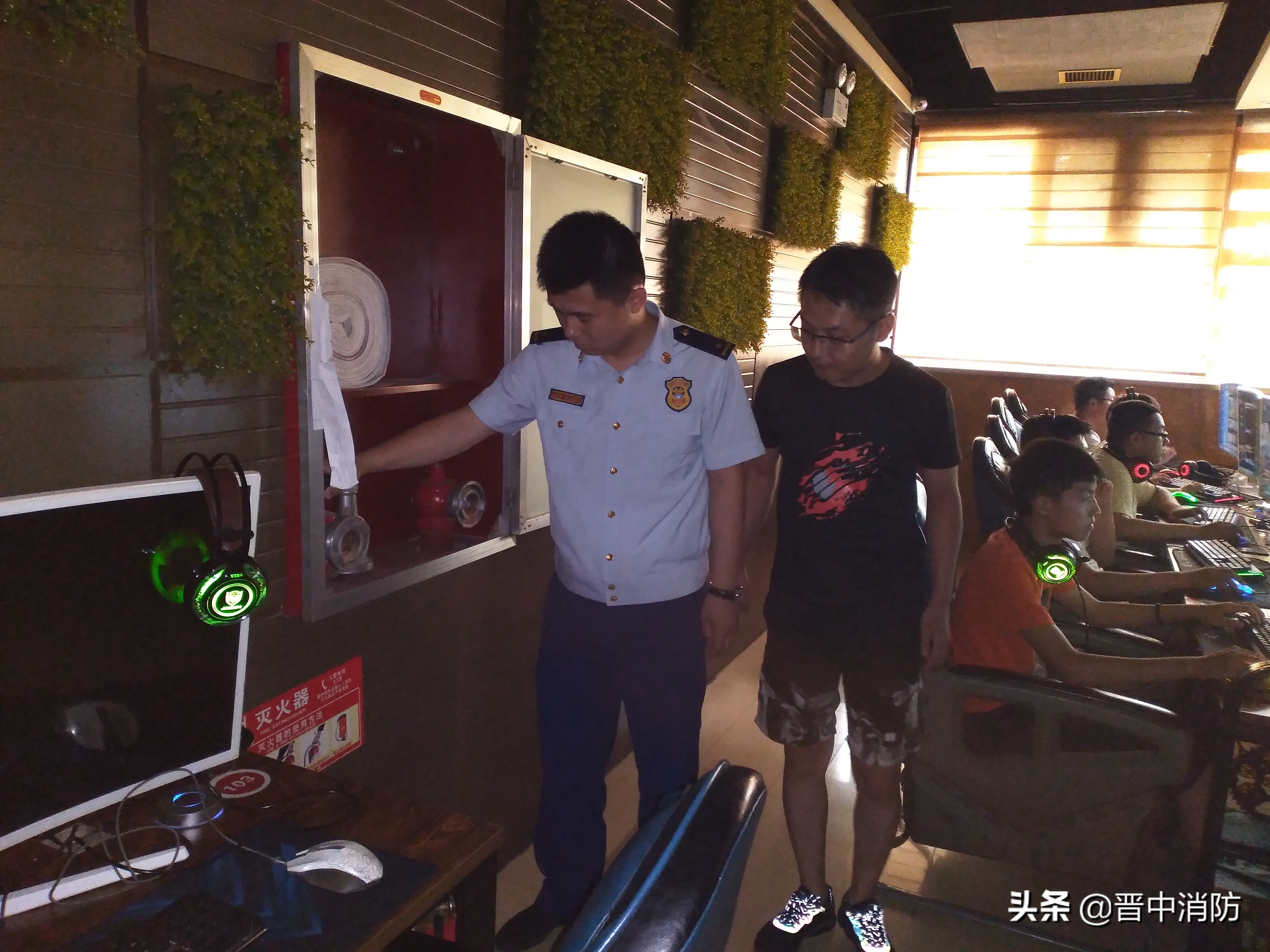 消防整治保平安,寿阳消防夜查整治