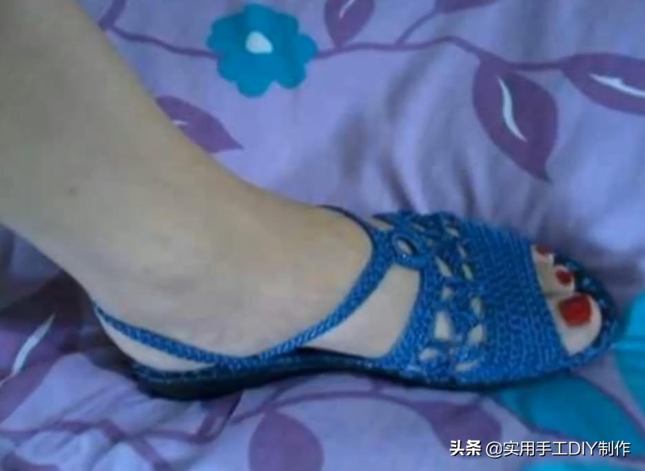 针织作品70款简约,手工针织凉鞋花样图