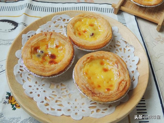 蛋挞用挞液怎么做,简易酥香挞皮快速做好蛋挞