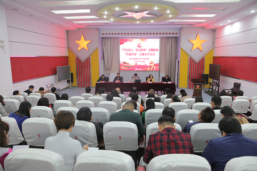 淮安市周恩来红军小学*党**支部开展“四重四亮”主题*党**日活动