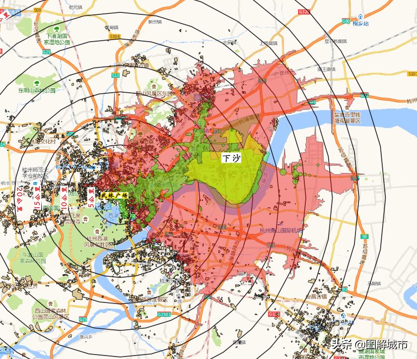 杭州下沙为什么那么繁华,下沙城市地图