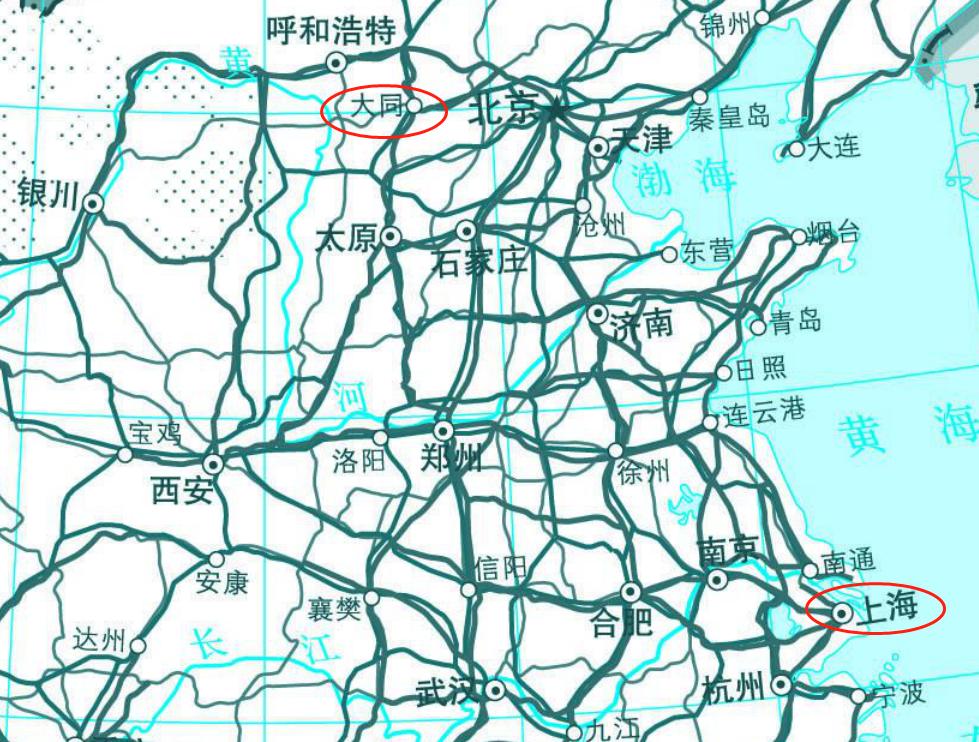 大同市与上海市对比