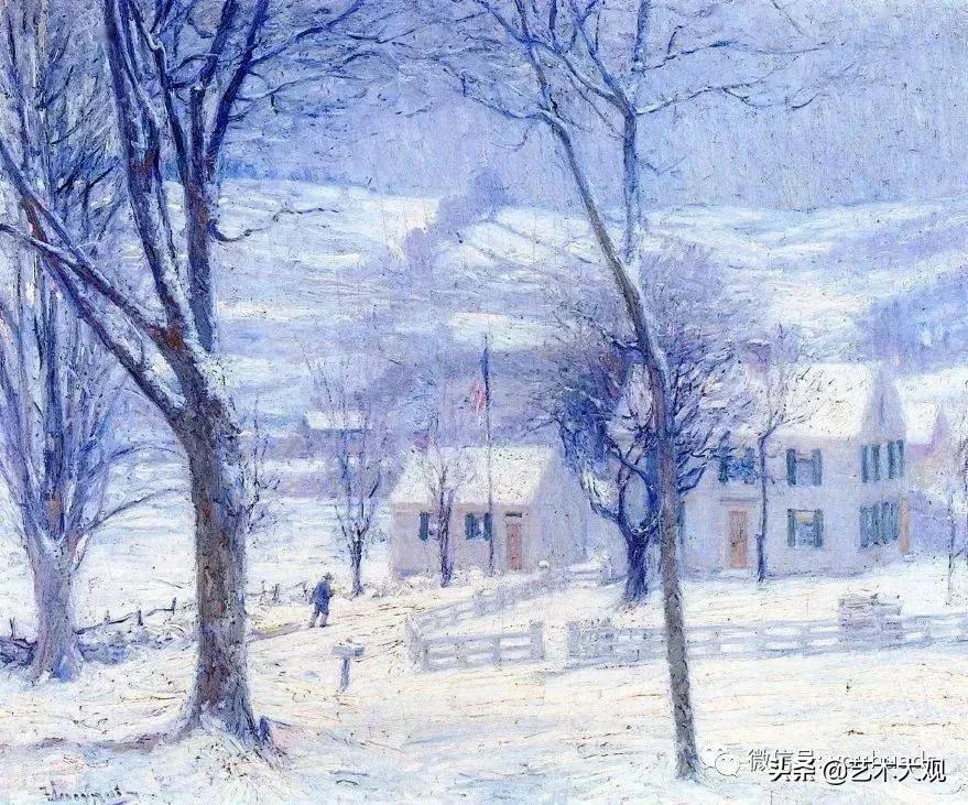 外国油画风景图片大全,外国胡子哥风景油画合集