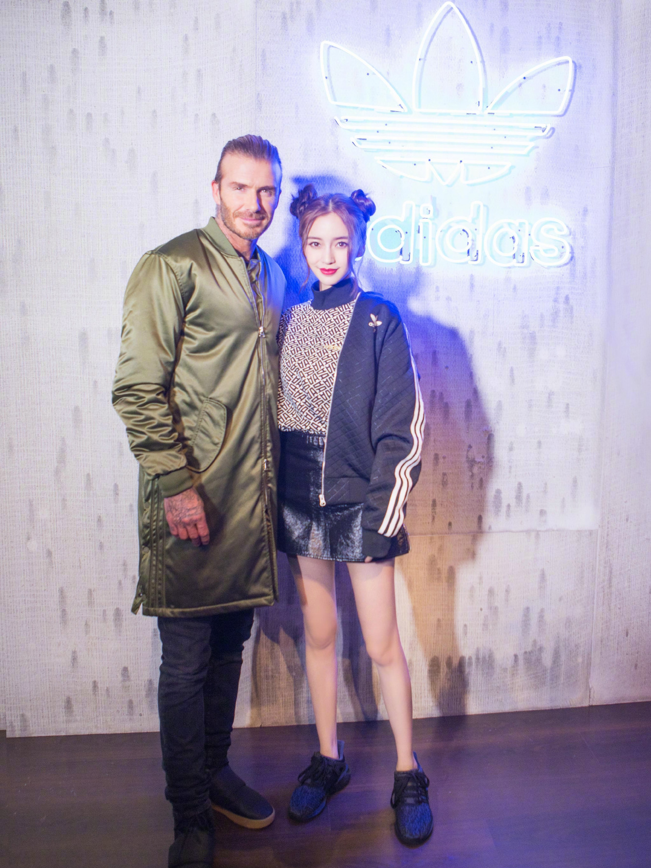 baby与贝克汉姆,baby与贝克汉姆合影