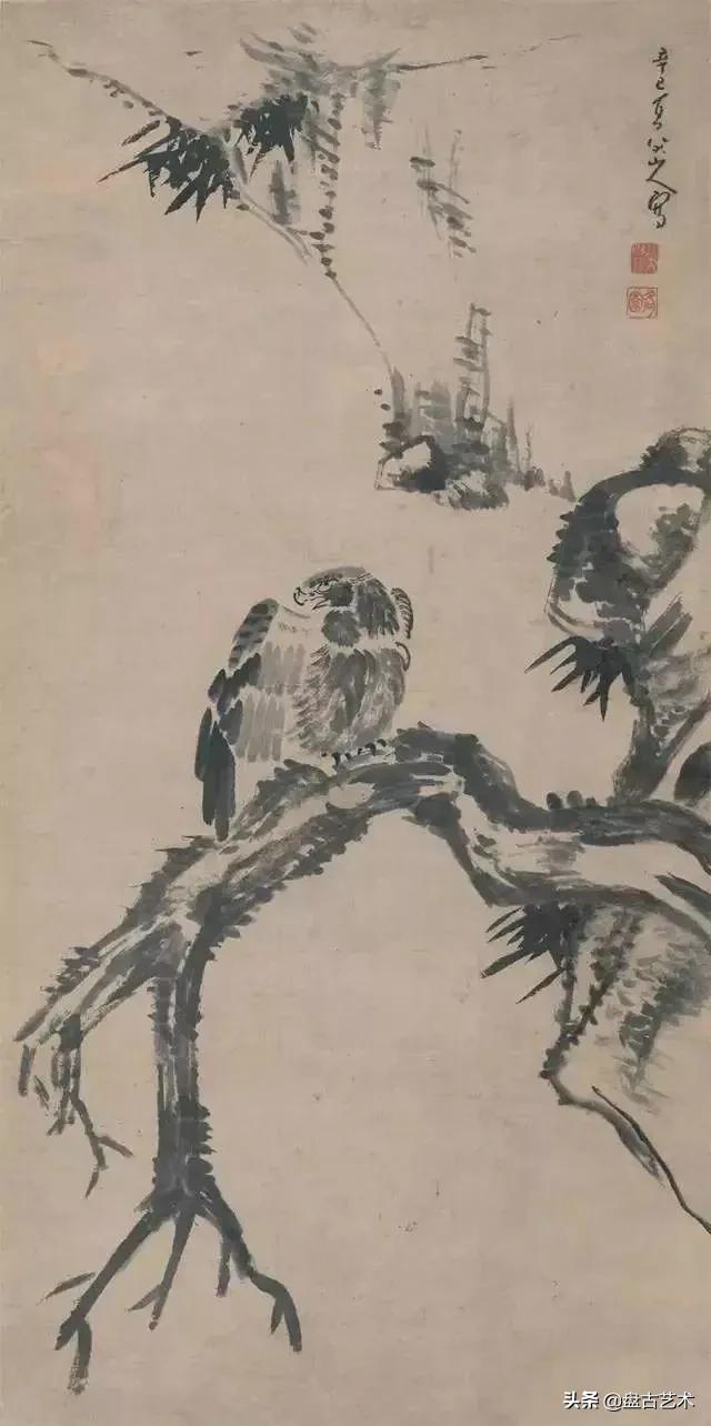 画出艺术家人生大寂寞的国画艺术作品——盘古油画艺术