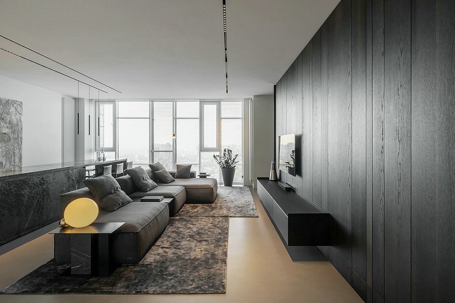 沙发不靠墙的摆放效果图,不靠墙的沙发怎样摆放好看