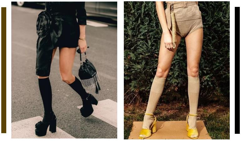 说好一起露脚踝,那些时髦精却偷偷穿上了中筒袜