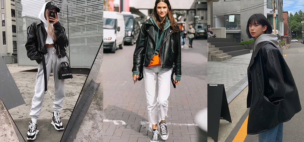 秋冬「黑色皮衣」瞬间帅到爆燃街头,6个终极穿搭公式