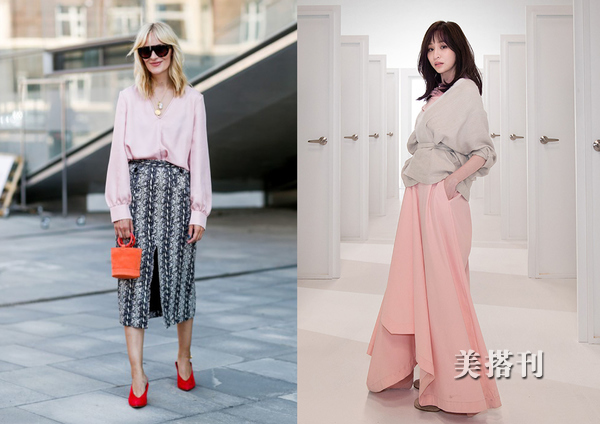 粉色高级感穿搭50岁,灰色简约又高级穿搭