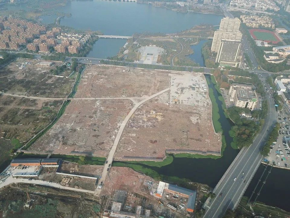 独家航拍丨柯桥坂湖南岸万科、宝业、金昌项目最新实勘来了