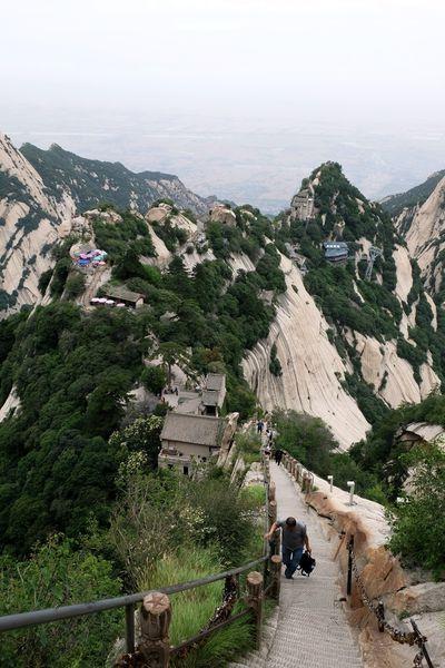 西岳华山五峰风景,华山一日游西安出发路线推荐