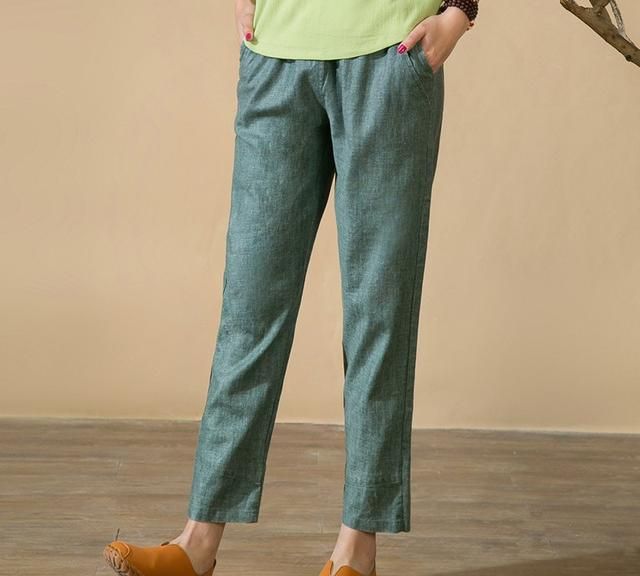 新款棉麻裤好看又凉快,棉麻裤夏天穿吸汗吗