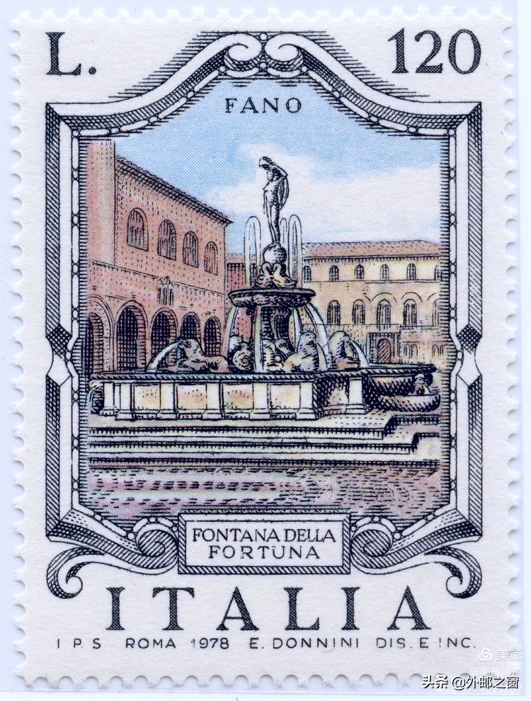 意大利1998年发行雕刻版邮票,意大利存世18个月的邮票